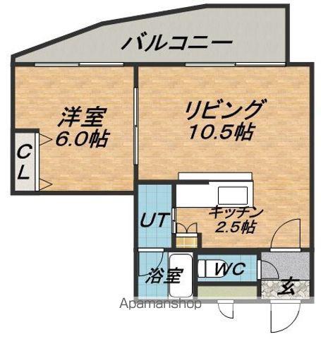 さんぱちBLDI(1LDK/8階)の間取り写真