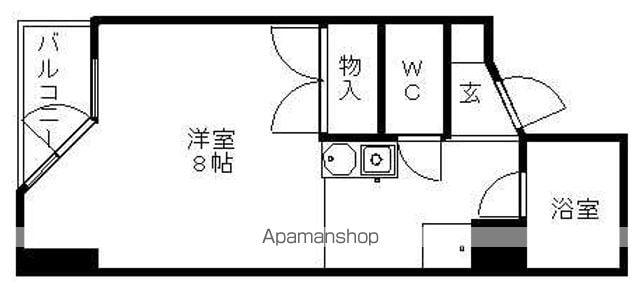 三喜マンション(1K/5階)の間取り写真