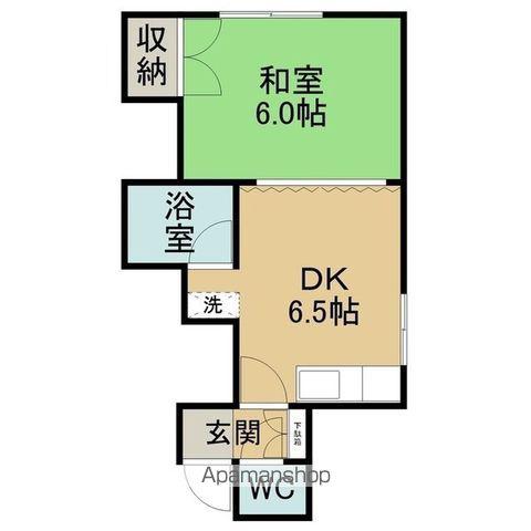 メゾン第一カネカク(1DK/2階)の間取り写真