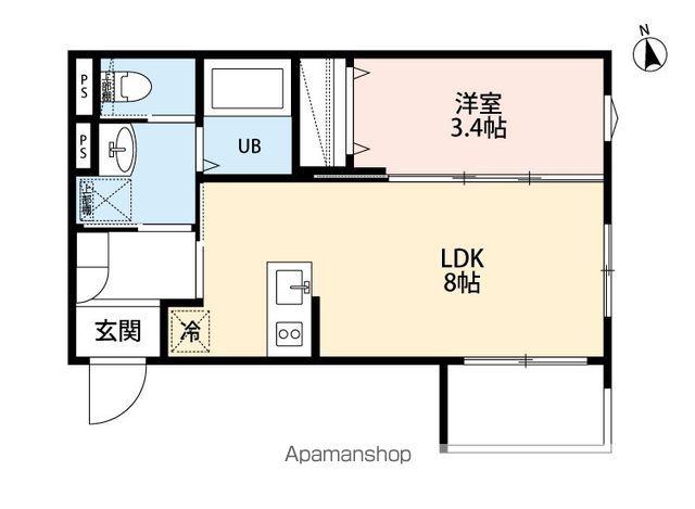 ROBOT HOME 三郷Ⅱ(1LDK/1階)の間取り写真