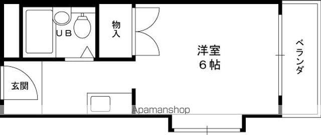 グレース翠香園(1K/1階)の間取り写真