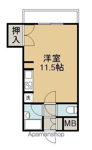 第7創生ビル(ワンルーム/4階)の間取り写真