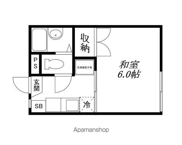 レ・ユニオン若草(1K/1階)の間取り写真