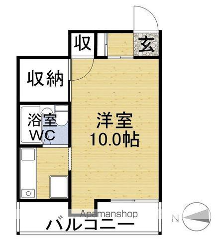 ジョイ・ビレッジ辻久(1K/2階)の間取り写真