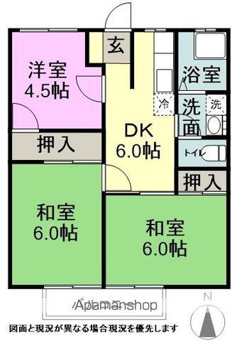太田ハイツ(3DK/1階)の間取り写真