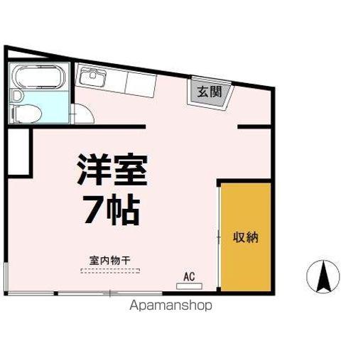 メゾンエル(1K/2階)の間取り写真