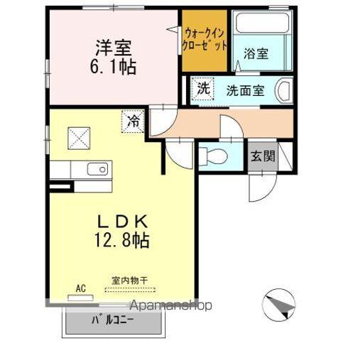 コーエイハイム(1LDK/1階)の間取り写真