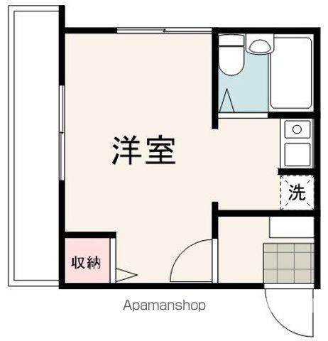 コーポ前田(ワンルーム/2階)の間取り写真