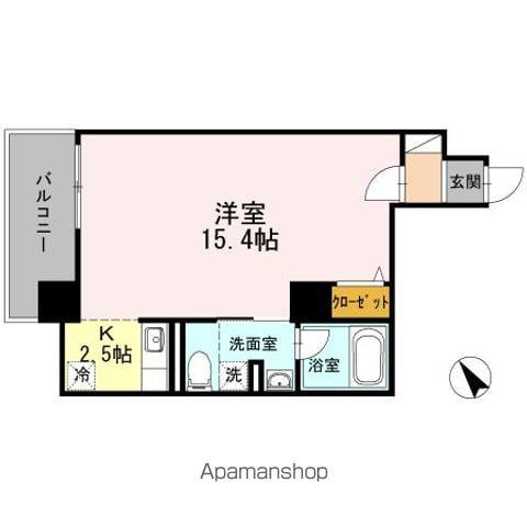 ジェイ・エス・ティ横浜東(1K/8階)の間取り写真