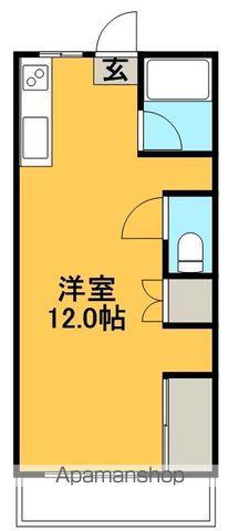コーポあすなろ(ワンルーム/3階)の間取り写真