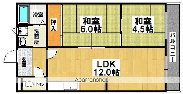 レナジア深井(2LDK/1階)の間取り写真