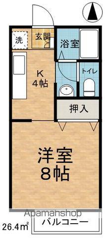 メゾン・セイヤB(1K/1階)の間取り写真