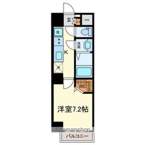 AXIS NAGOYA SW(1K/4階)の間取り写真