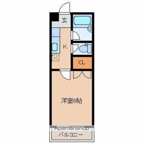 第7三重野ビル(1K/3階)の間取り写真