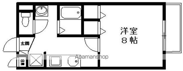 ルーチェ(1K/1階)の間取り写真