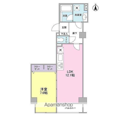 ロイヤルステージ目白(1LDK/3階)の間取り写真