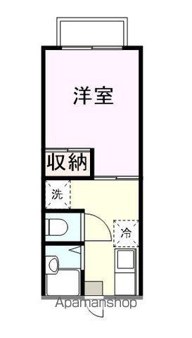 ハイツMR(1DK/2階)の間取り写真