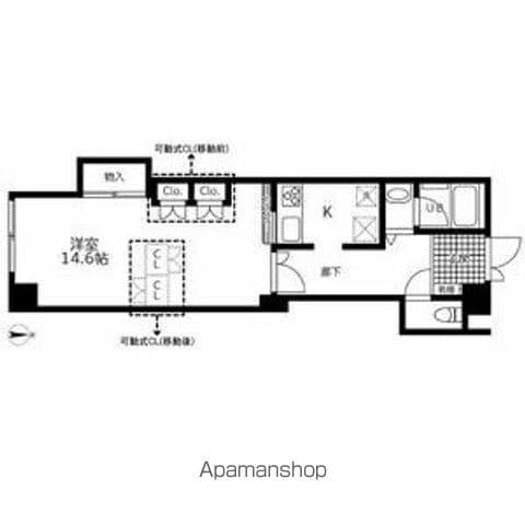 池下タワーズ(1K/5階)の間取り写真