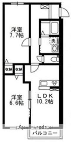 ELISEⅢ(2LDK/2階)の間取り写真