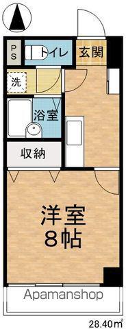 ユニバーサルシティ(1K/4階)の間取り写真