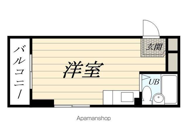 ビューポート(ワンルーム/1階)の間取り写真