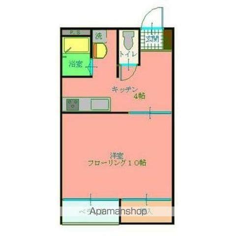 パインパレス根塚(1K/2階)の間取り写真