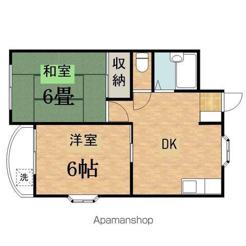 エステート隆喜(2DK/2階)の間取り写真