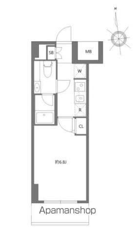 エヌステージジェイアール新白岡駅前(1K/8階)の間取り写真
