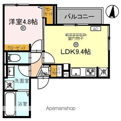 D-LUCE黒田-イースト(1LDK/3階)の間取り写真