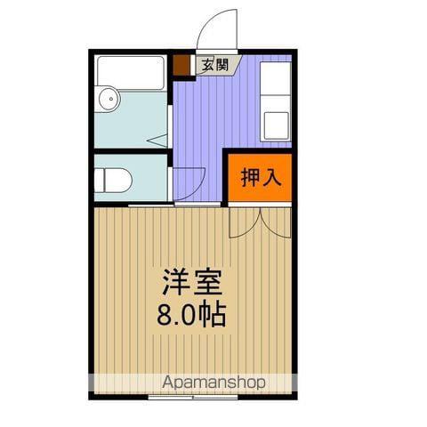 コンフレールサエキ 2(1K/2階)の間取り写真