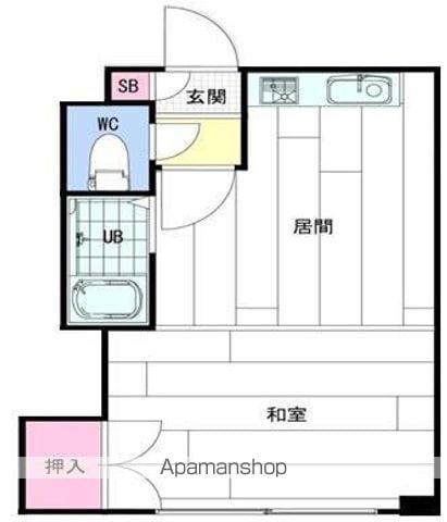 ケイアイビル(1DK/3階)の間取り写真