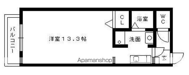 SUN STATE 上飯田(ワンルーム/2階)の間取り写真