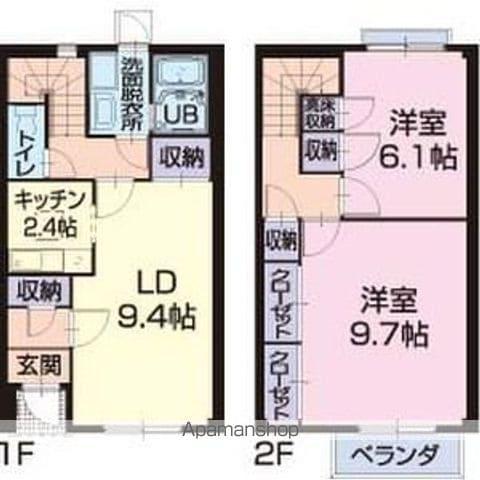 リリーブ新浜Ⅱ(2LDK)の間取り写真