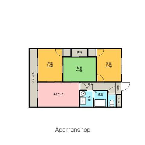 ロイヤルハイツコニーズ Ⅰ(3LDK/1階)の間取り写真