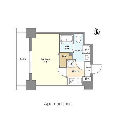 アルファコート戸田(1K/1階)の間取り写真