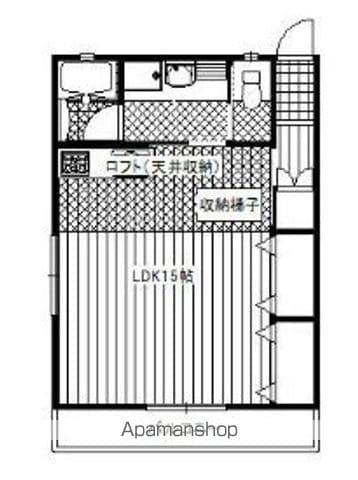 LADISTINGUE(ワンルーム/1階)の間取り写真