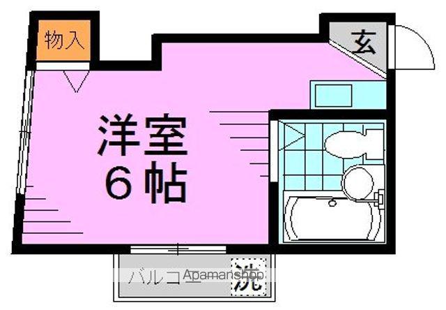 パールハイツ(ワンルーム/3階)の間取り写真