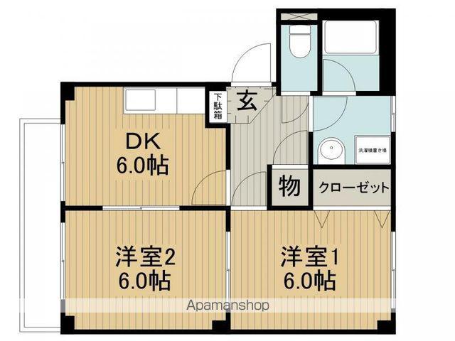 サープラス小池B(2DK/2階)の間取り写真