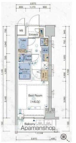 エステムプラザ横濱関内(1K/7階)の間取り写真