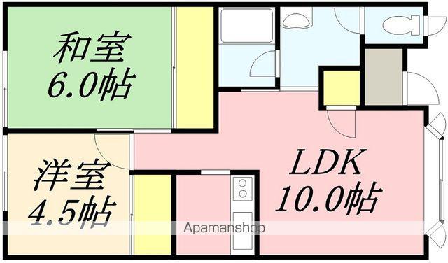 パル・パレスⅠ(2LDK/1階)の間取り写真