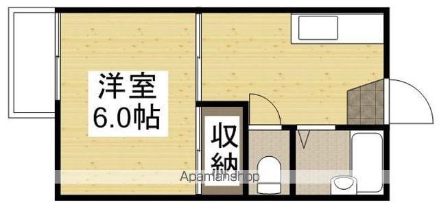 藤田コーポⅠ(1K/1階)の間取り写真