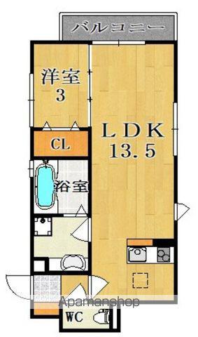 エクレール(1LDK/1階)の間取り写真