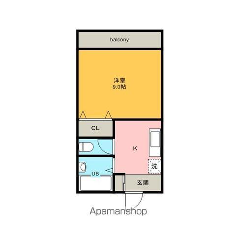 マヤリスマンション(1K/1階)の間取り写真