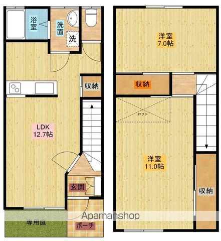 メゾンウィステリア(2LDK/1階)の間取り写真