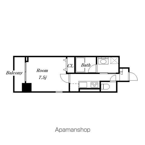 ラ・プレス新栄(1K/3階)の間取り写真