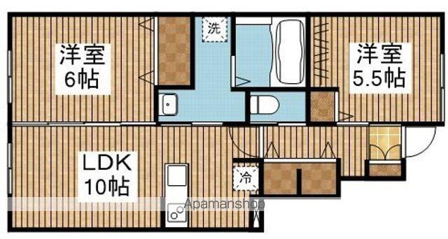 アレンデール(2LDK/1階)の間取り写真