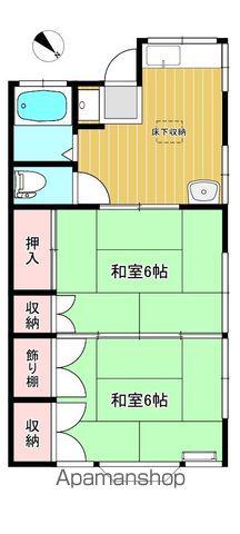 ハイツ北上(2K/2階)の間取り写真