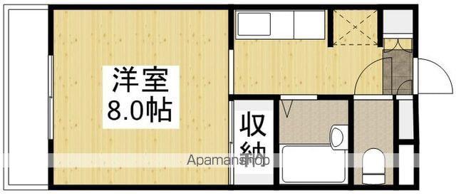 エーデル宮浦(1K/2階)の間取り写真
