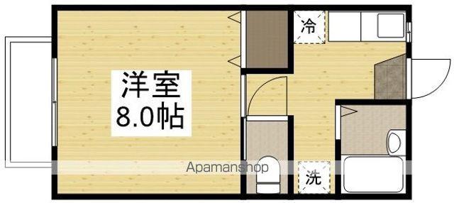 べレール清心(1K/2階)の間取り写真