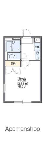 レオパレスプレミールYS(1K/1階)の間取り写真